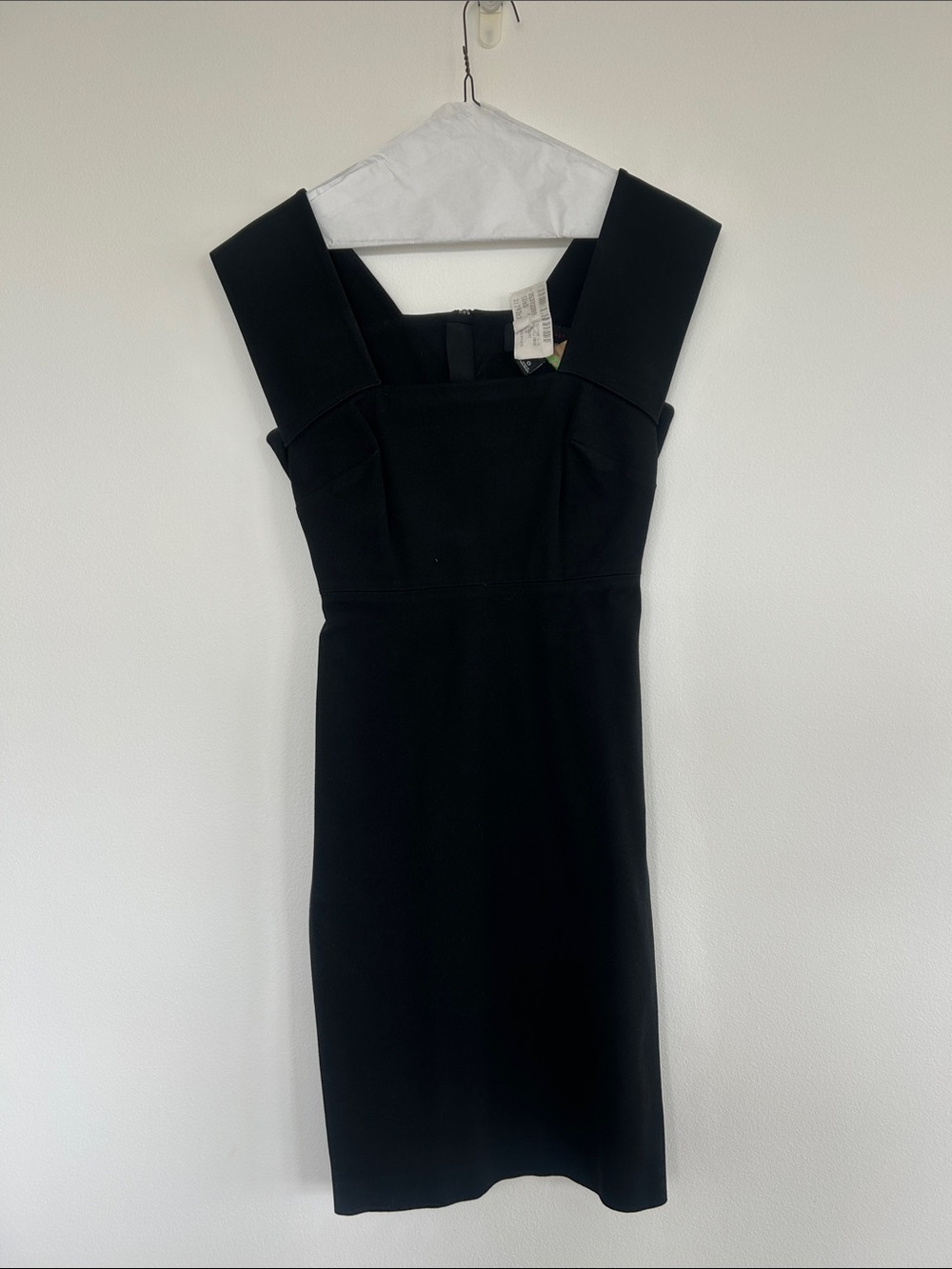 Black Square-Neck Sheath Dress - Classic Women's Dress
